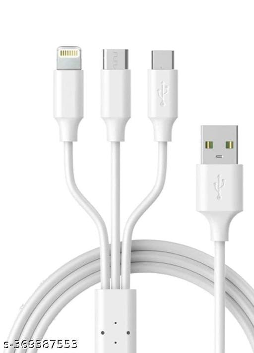 Universal 3-in-1 Multi Charging Cable (Lightning, Micro USB, Type-C)