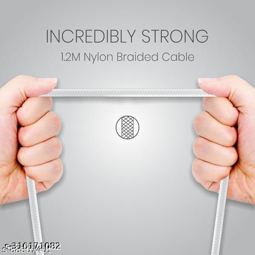 Portronics Konnect L Nylon Braided USB to Type-C Cable